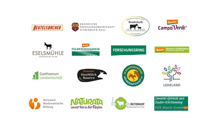 Mitaussteller Steiner Jubiläum Logos