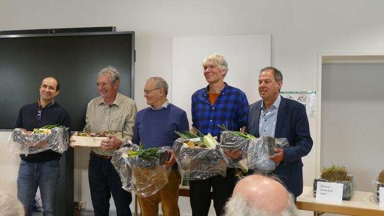 Vortragende Frank Kumm, Peter Berg, Klaus Niedermann, Frank Hagedorn, Bürgermeister Andreas Schneucker