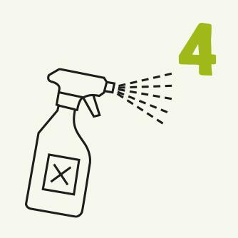 Nummer 4 Zeichnung Pestizidenflasche
