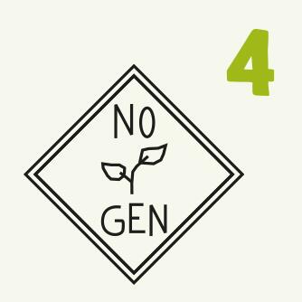 Nummer 4 Zeichnung Schild keine Gentechnik