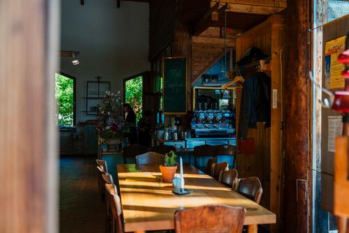 Im Restaurant bei der Naturata GmbH